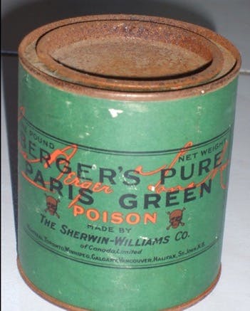 Container of Berger's Pure Paris Green